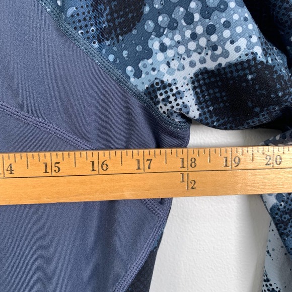 Athleta Women's M Blue Running Wild Half Zip Long Sleeve Pullover - Picture 6 of 7